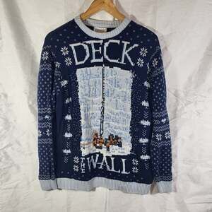 Game of Thrones "Deck the Wall" Ugly Christmas Sweater, Size XL